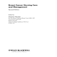 Breast Cancer Nursing Care and Management - Victoria Harmer , 2E